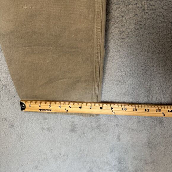 Duluth Trading Pants Mens 32x30 Beige Flex Fire Hose Chino Heavy Duty Stretch - Picture 6 of 12